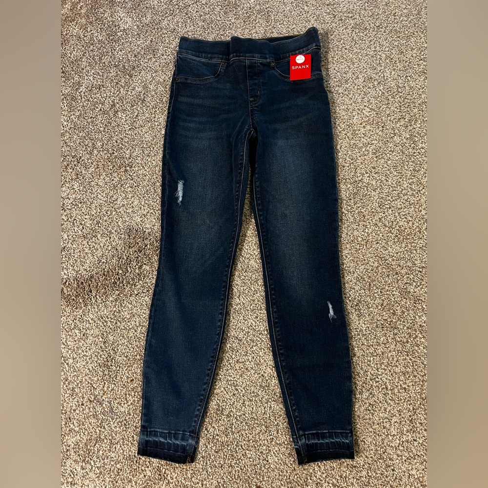 Spanx distressed skinny jeans, XS petite, NWT